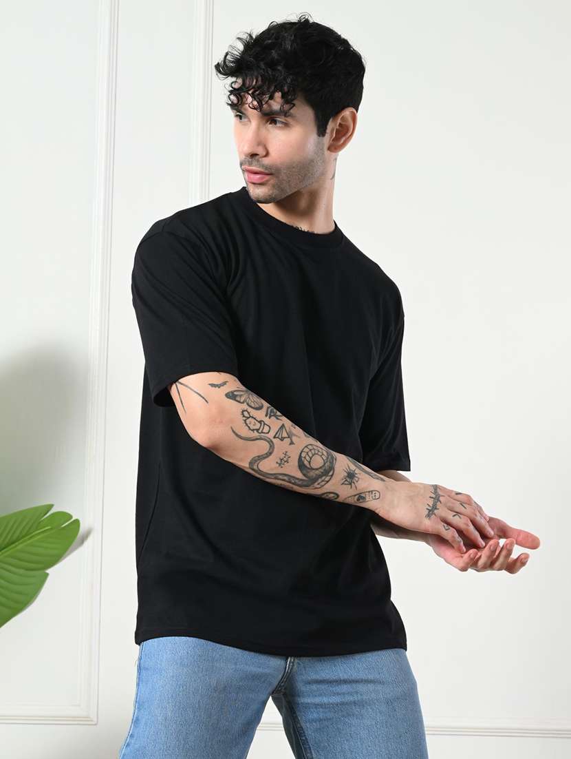 men solid short sleeve regular fit t-shirt - 22161128 -  Standard Image - 2