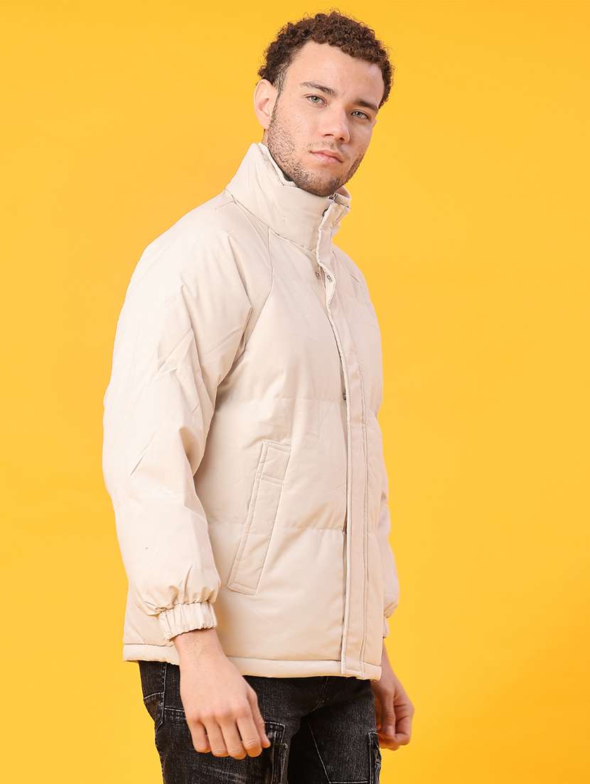 men solid long sleeve bomber jacket - 22161201 -  Standard Image - 2