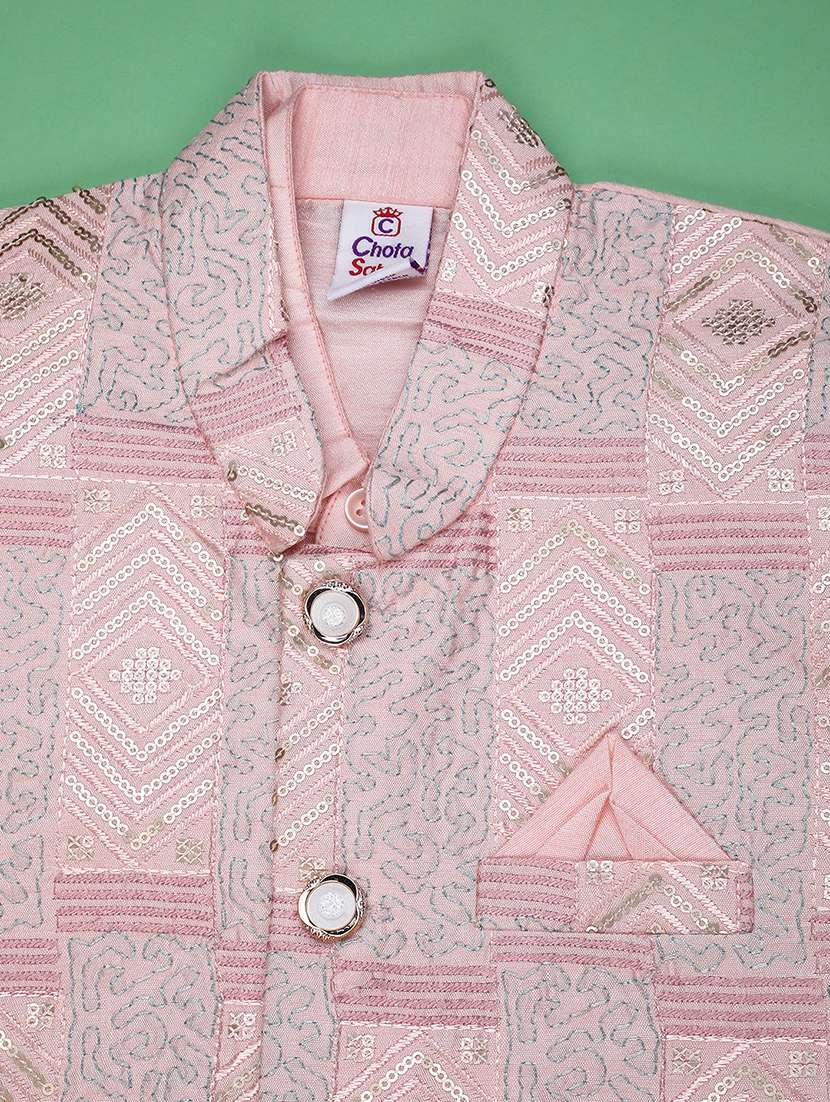 Boys Printed Long Sleeve Sherwani - 22161542 -  Standard Image - 2