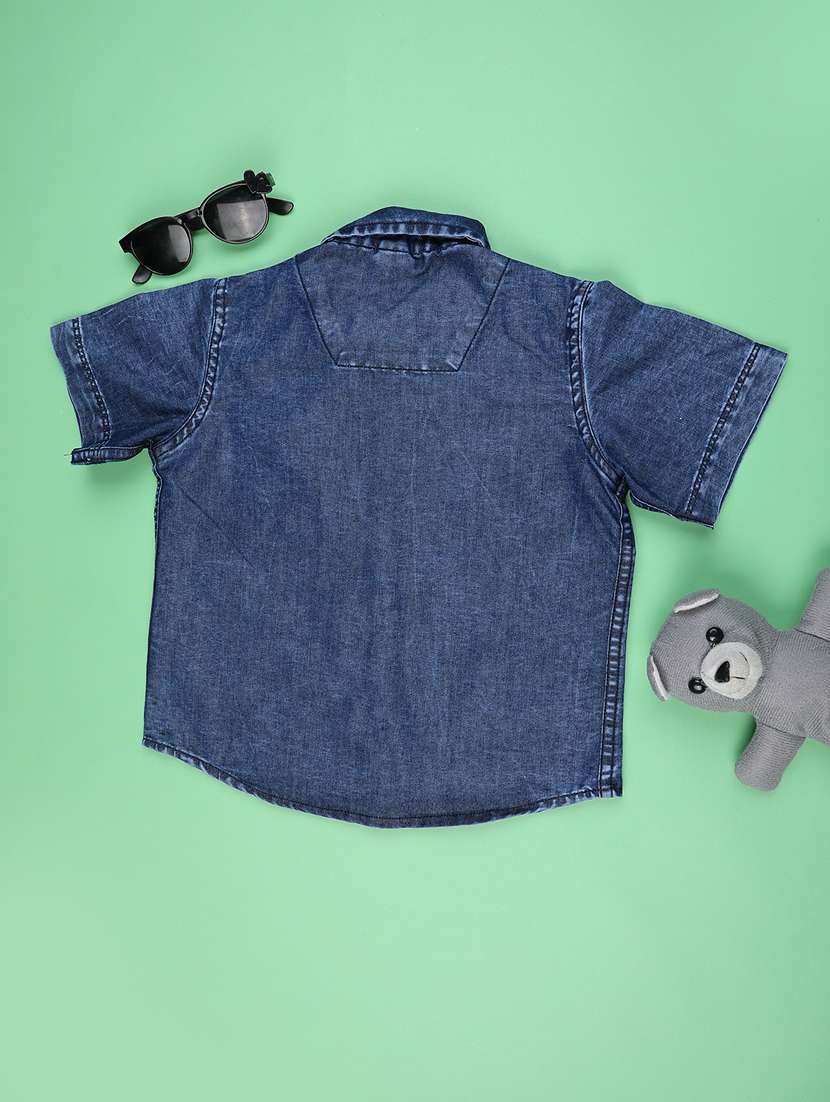 boys collared short sleeve shirt - 22161615 -  Standard Image - 2