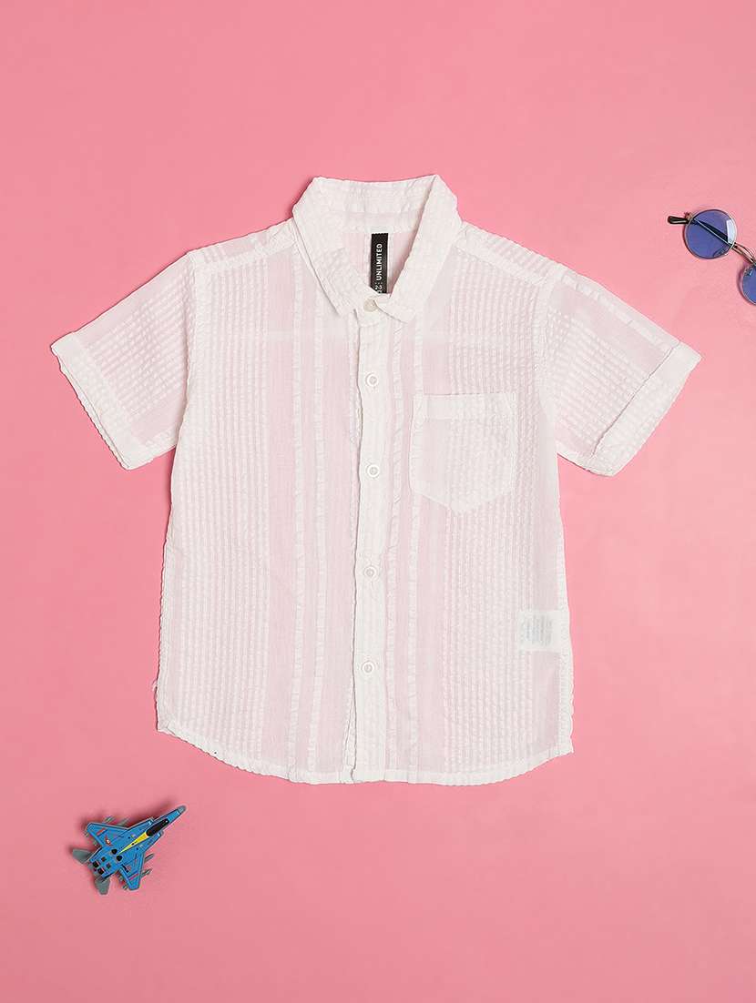 boys collared short sleeve shirt