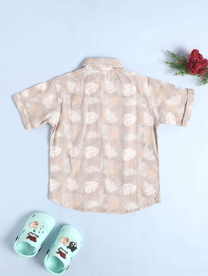 boys printed collared short sleeve shirt - 22161798 -  Standard Image - 2