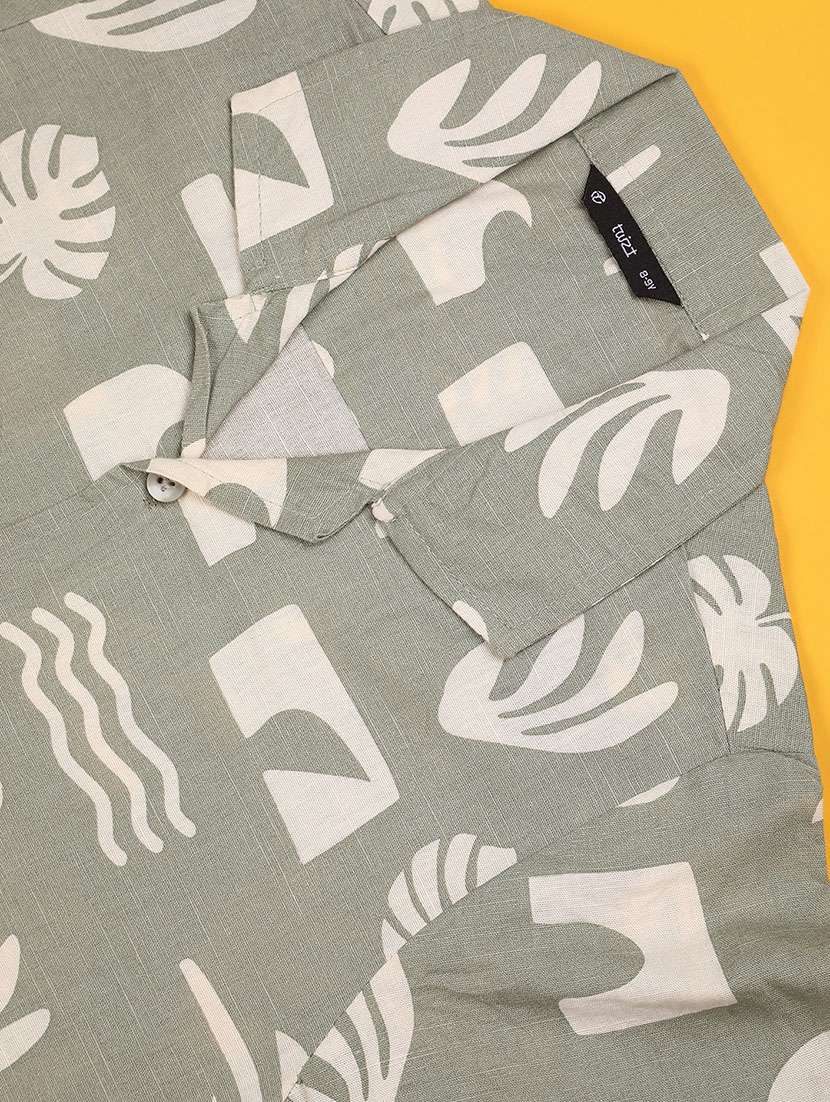 boys printed short sleeve casual shirt - 22161810 -  Standard Image - 2