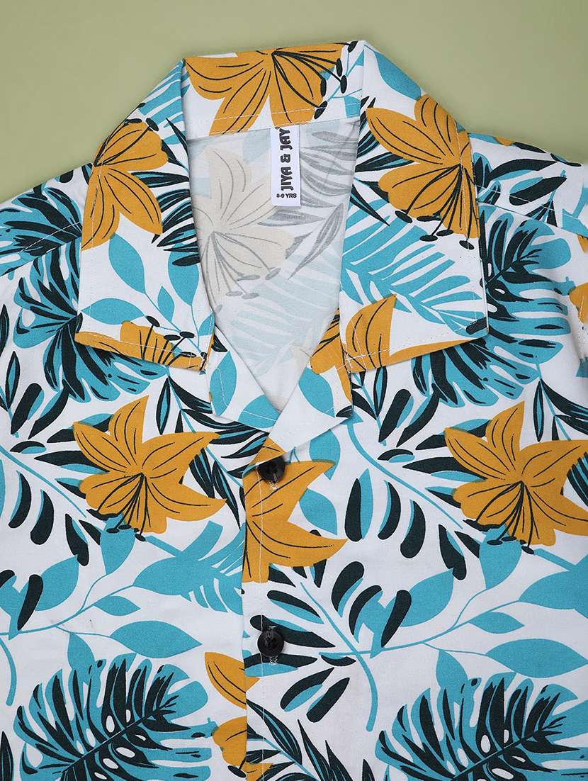 boys printed short sleeve casual shirt - 22161811 -  Standard Image - 2