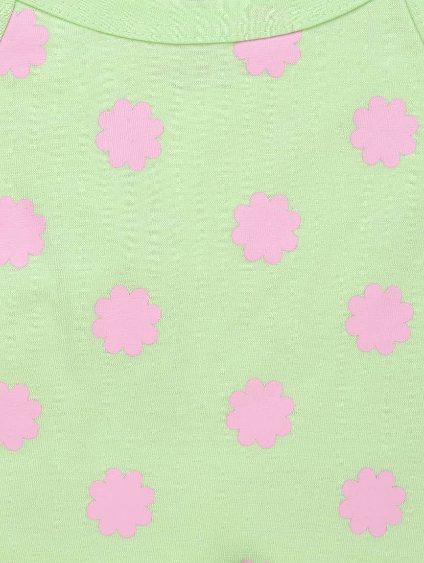 kids pack of 2 pink cotton combo infant twin set - 22161924 -  Standard Image - 2
