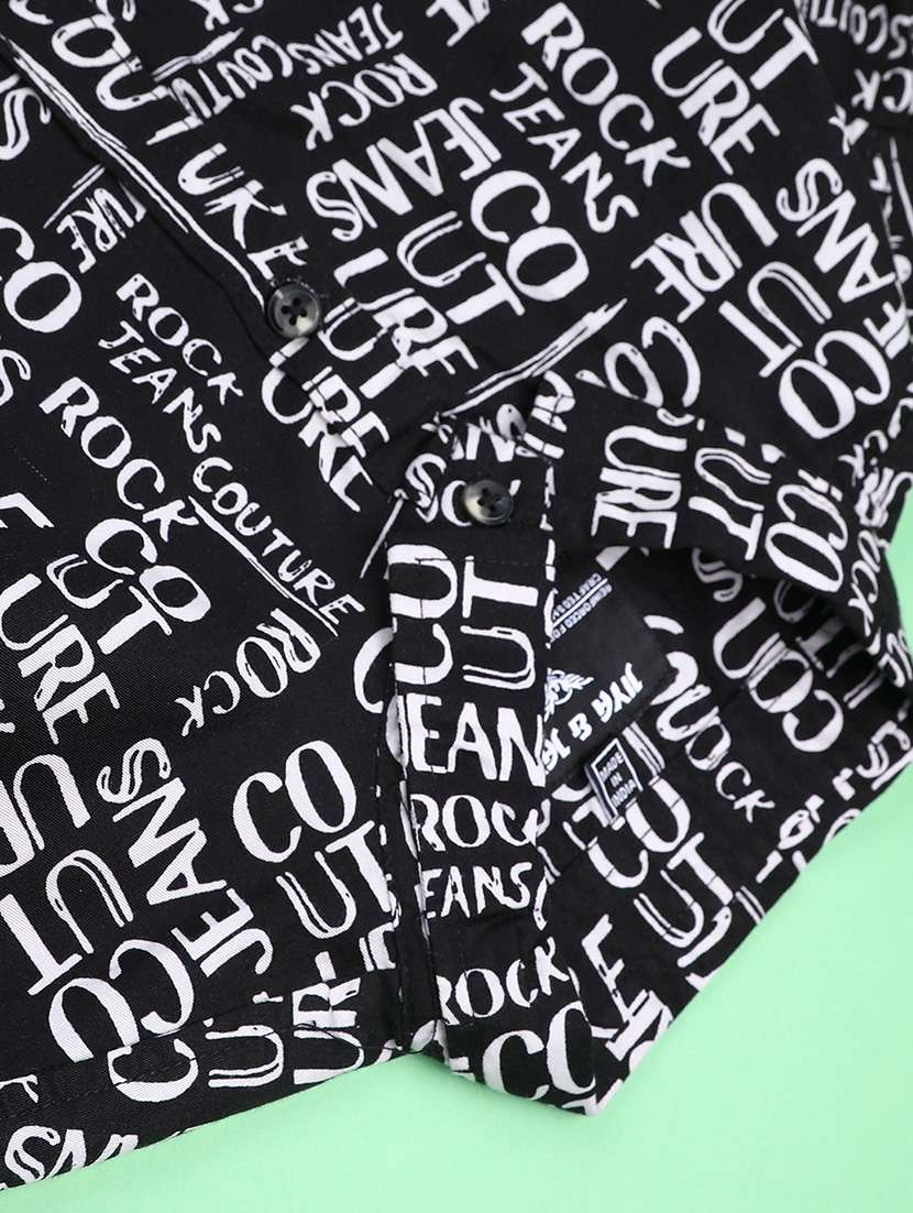 boys printed collared long sleeve shirt - 22161957 -  Standard Image - 2