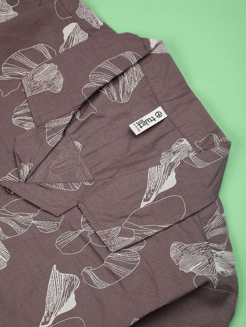 boys printed collared short sleeve shirt - 22161962 -  Standard Image - 2