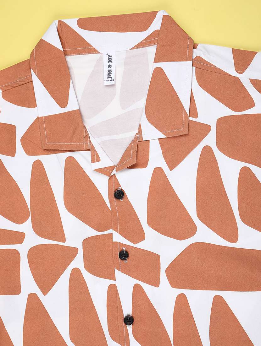 boys printed collared short sleeve shirt - 22161964 -  Standard Image - 2