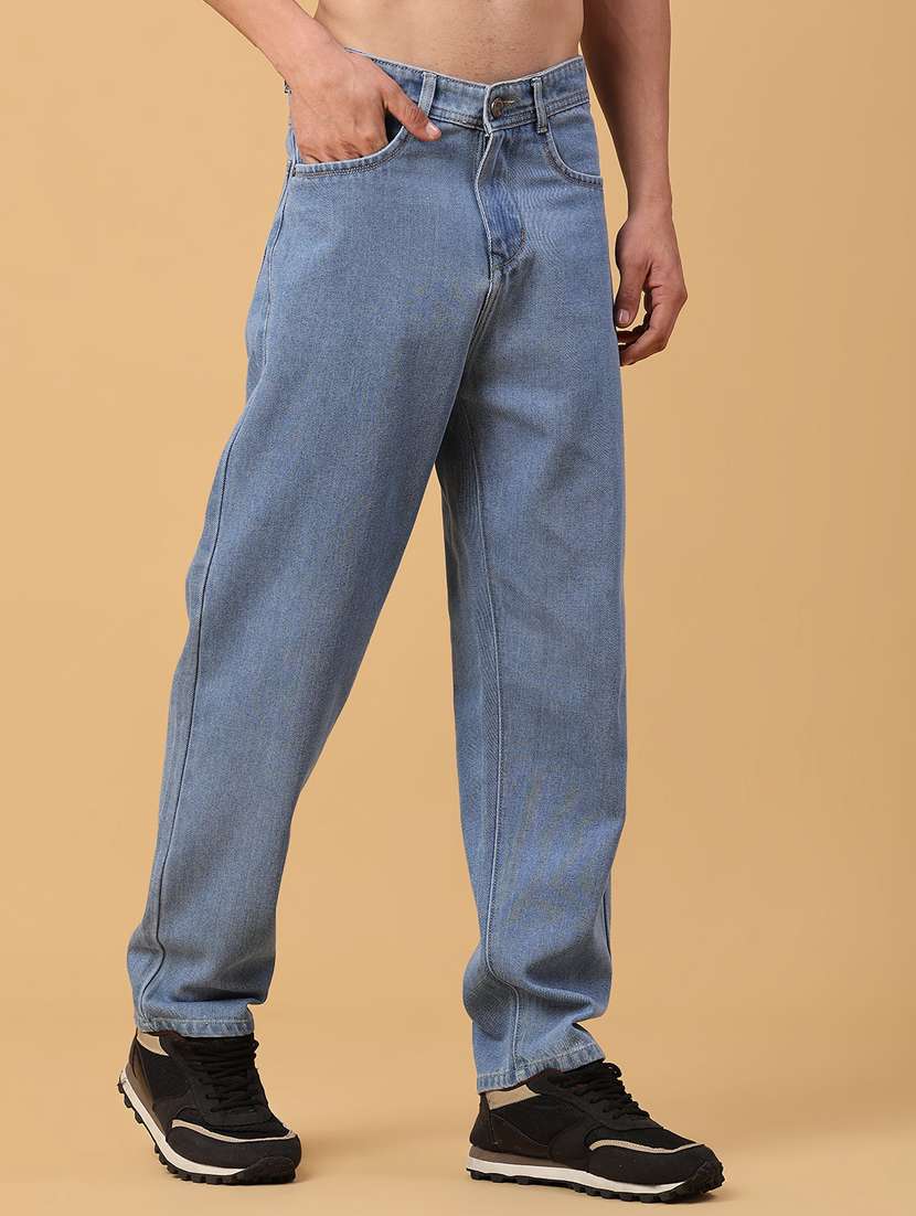 men solid mid rise relaxed fit jean - 22162044 -  Standard Image - 2