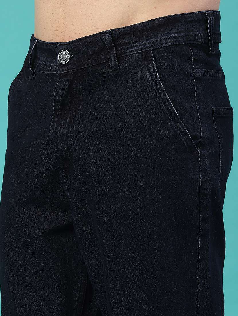 men plain mid rise full length tapered jeans - 22162047 -  Standard Image - 2