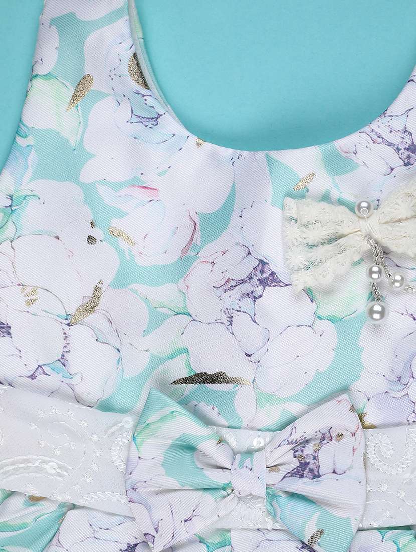 girls floral print sleeveless frock  - 22162056 -  Standard Image - 2