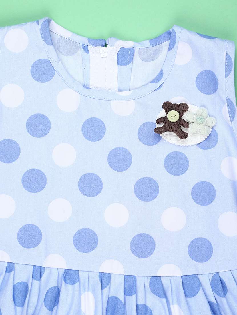 girls polka dots sleeveless frock - 22162057 -  Standard Image - 2