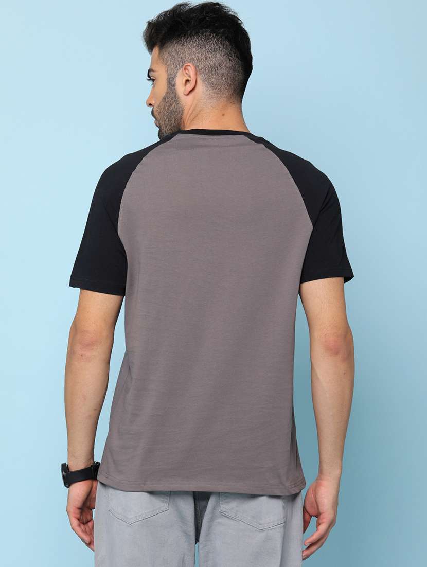 men color block raglan sleeve regular fit t-shirt - 22162143 -  Standard Image - 2