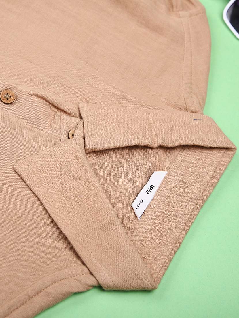 men solid long sleeve regualr fit casual shirt - 22162250 -  Standard Image - 2