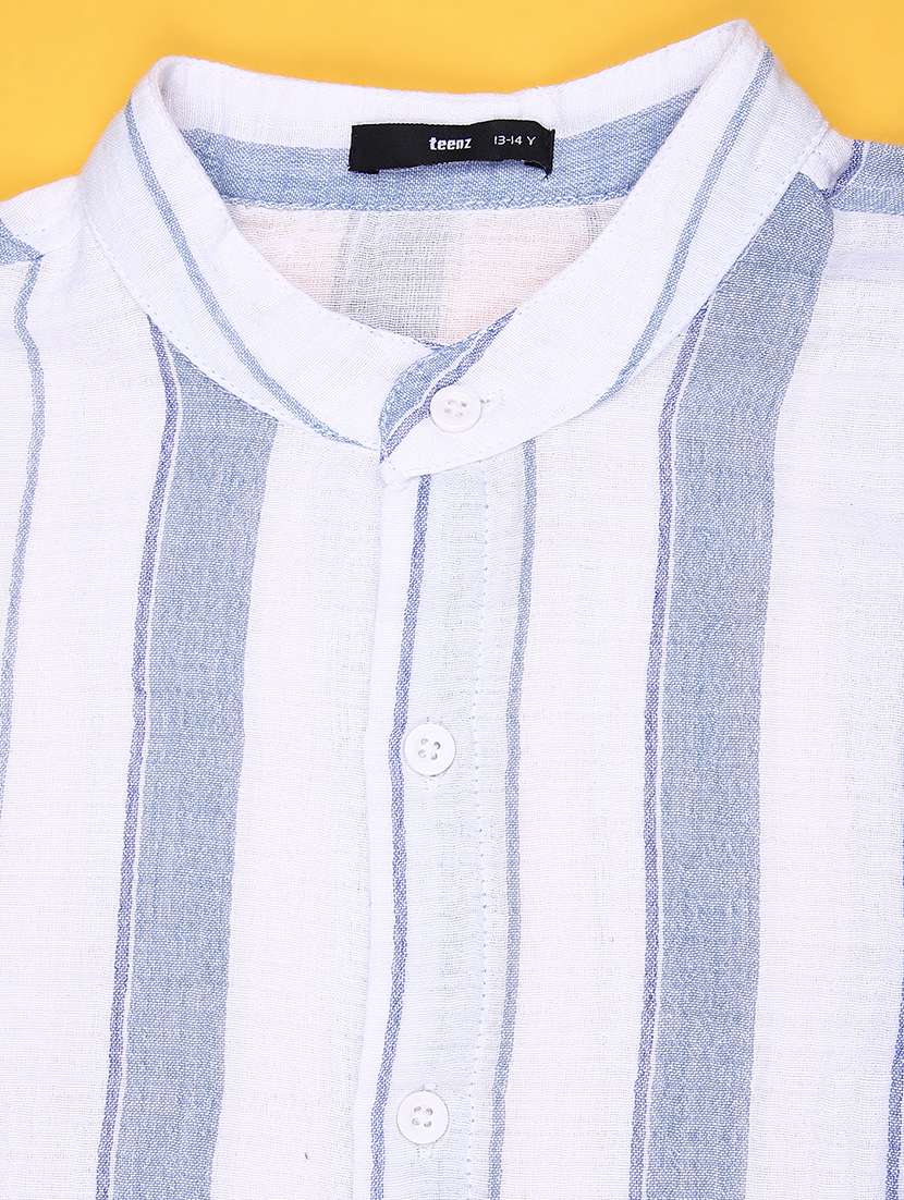 men striped long sleeve regualr fit casual shirt - 22162255 -  Standard Image - 2