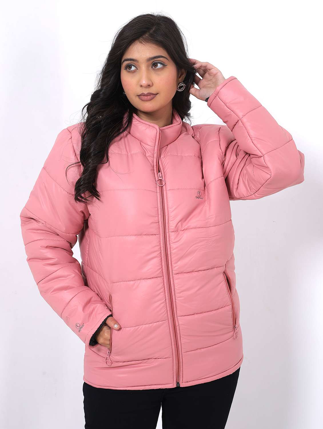 women long sleeve back print pruffer jacket - 22162293 -  Standard Image - 2