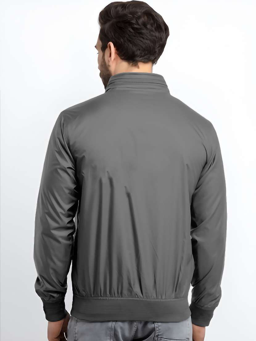 men solid long sleeve regualr fit casual jacket - 22162386 -  Standard Image - 2