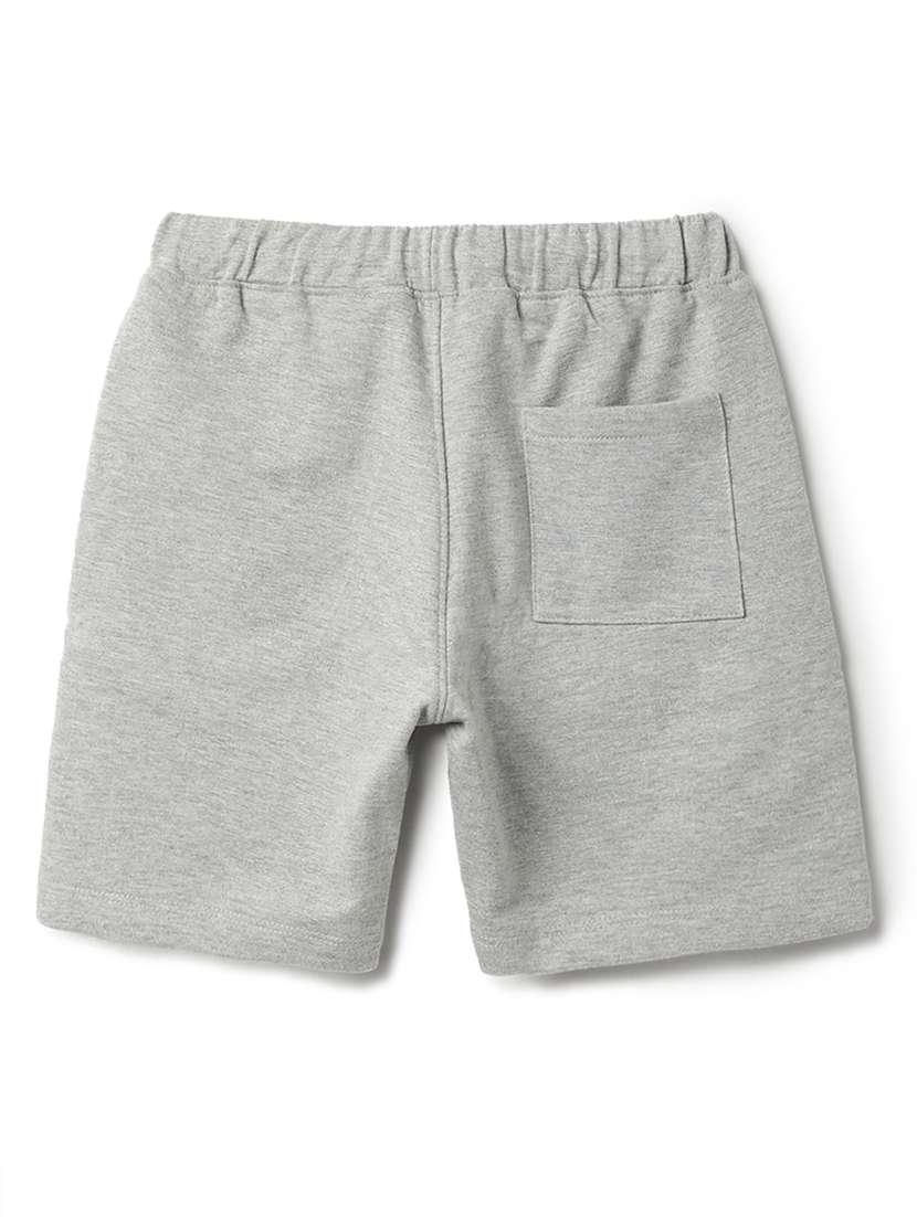 boys grey printed mid rise shorts  - 22162433 -  Standard Image - 2