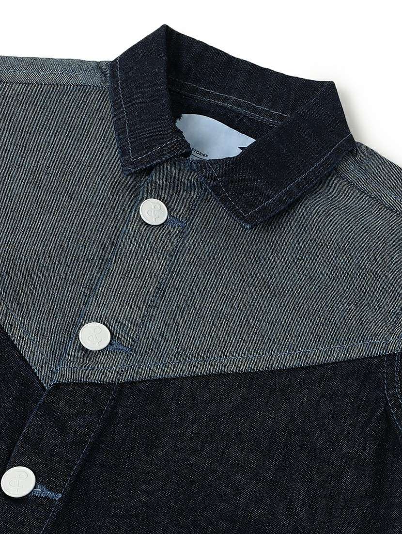 boys color blocked long sleeve shacket - 22162445 -  Standard Image - 2