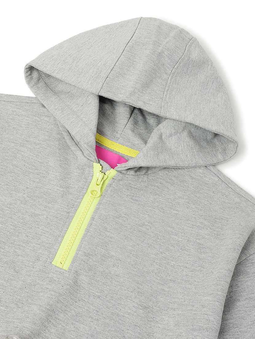 girls printed long sleeve cropped sweatshirt - 22162449 -  Standard Image - 2