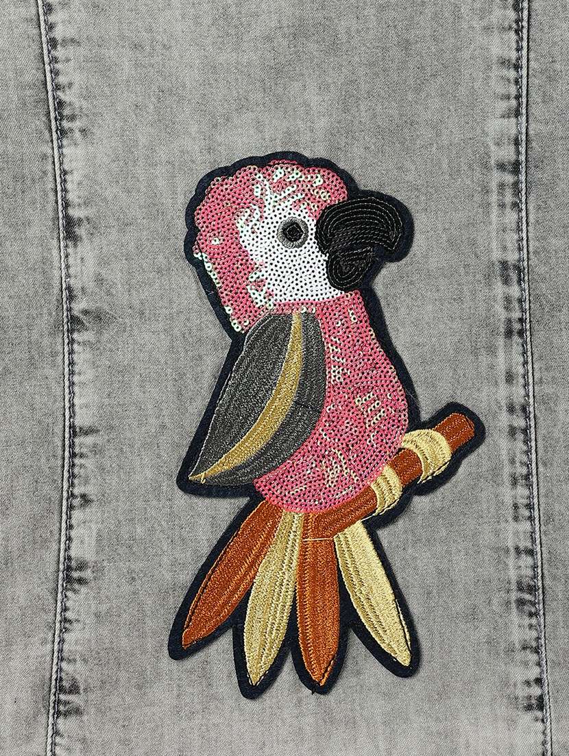 girls embroidered short sleeve top - 22162450 -  Standard Image - 2