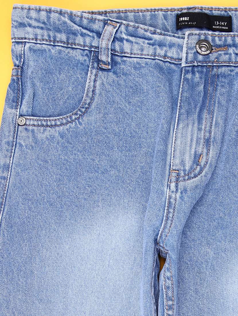 boys washed mid rise straight jeans - 22162460 -  Standard Image - 2