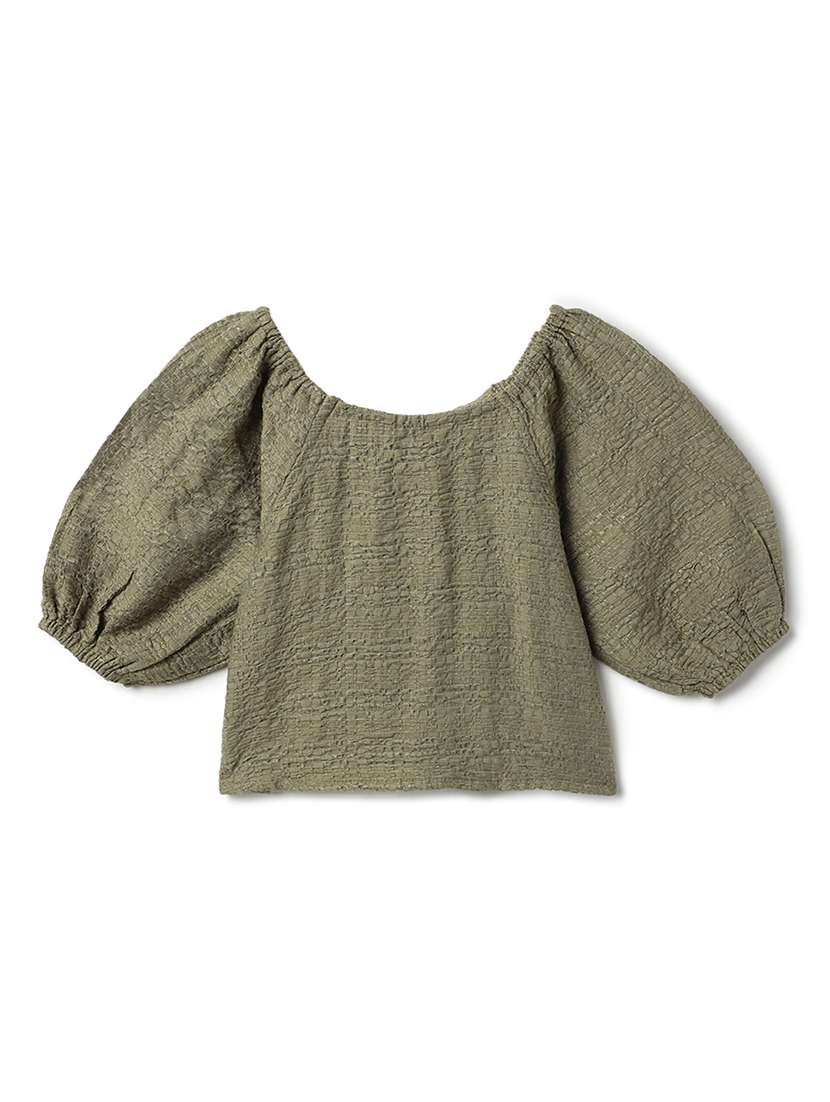 girls solid trouser & top co-ord set - 22162506 -  Standard Image - 2