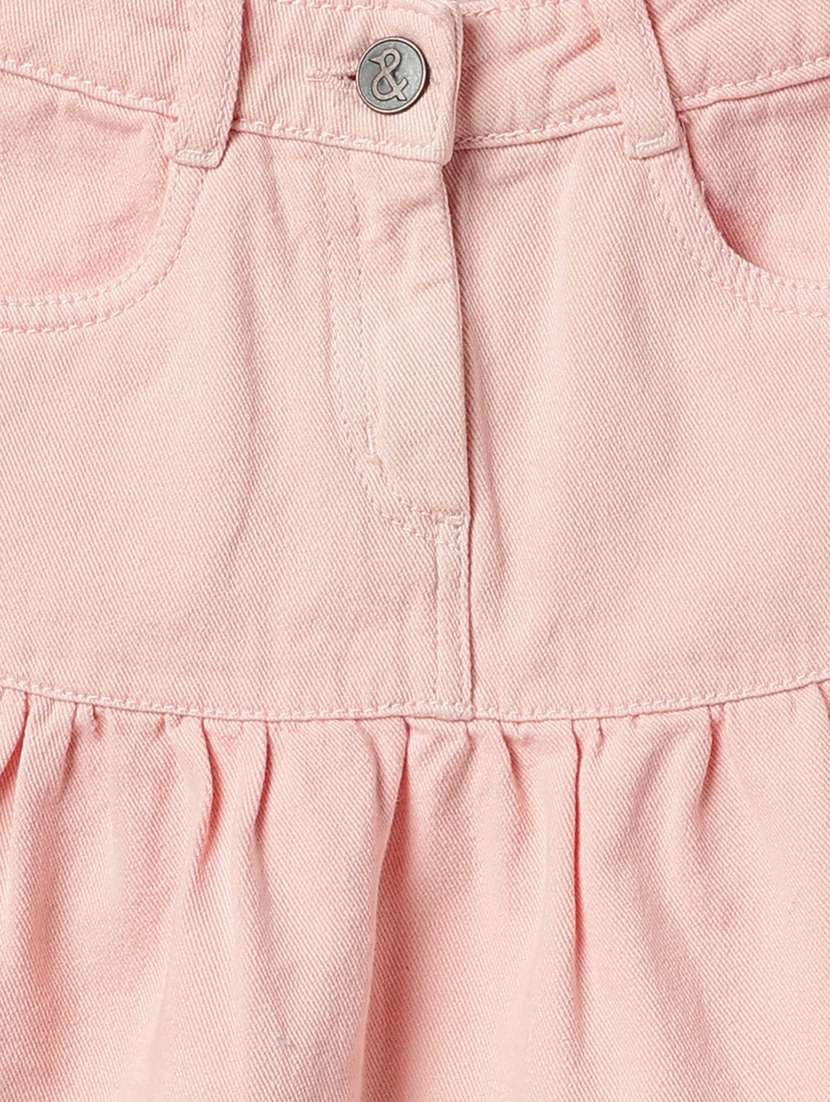 girls solid mdid rise tiered skirt - 22162509 -  Standard Image - 2