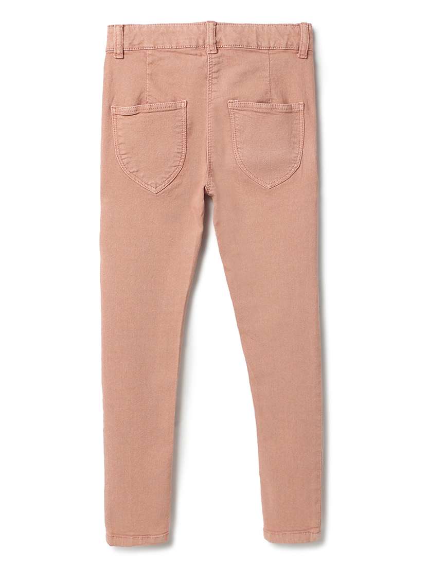 girls solid mid rise slim fit jean - 22162540 -  Standard Image - 2