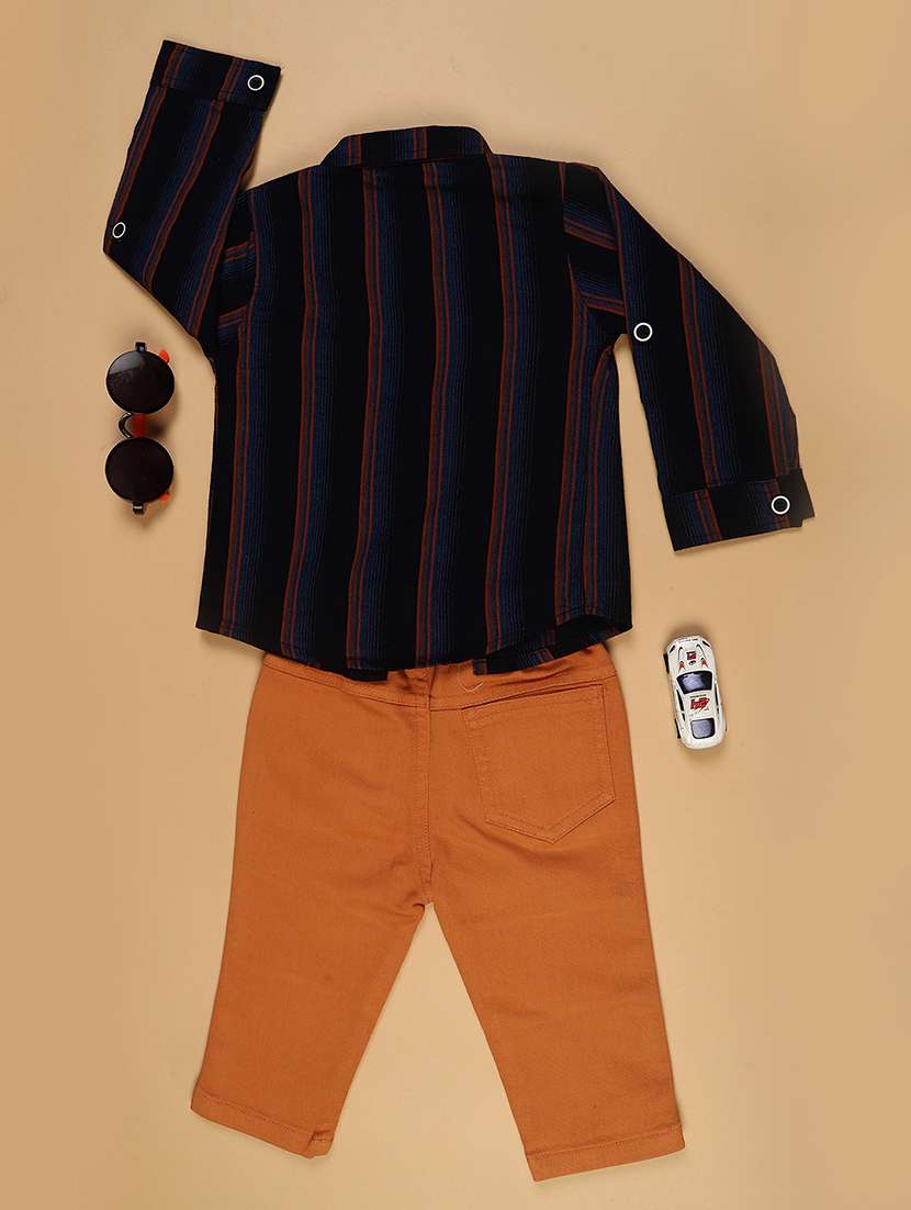 boys printed t-shirt and trouser co-ord set - 22162620 -  Standard Image - 2