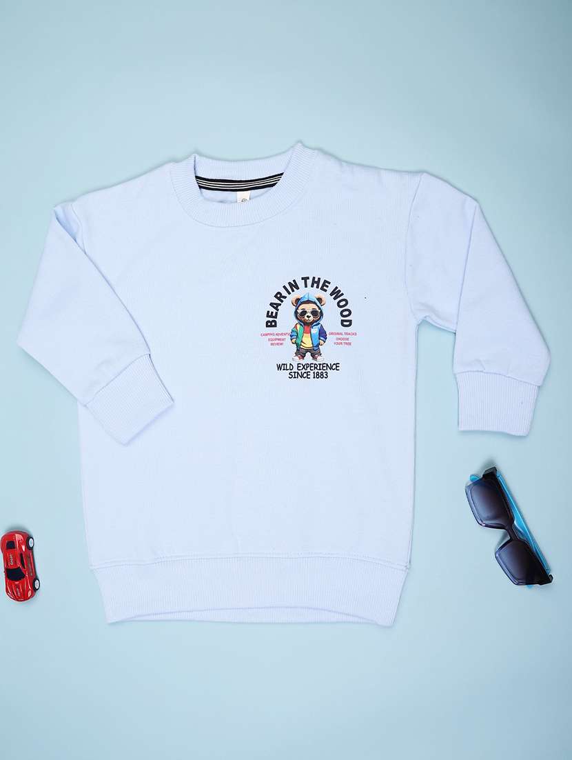 boys printed long sleeve sweatshirt