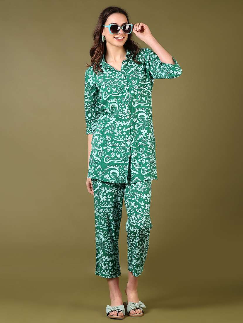 womens green co-ord set