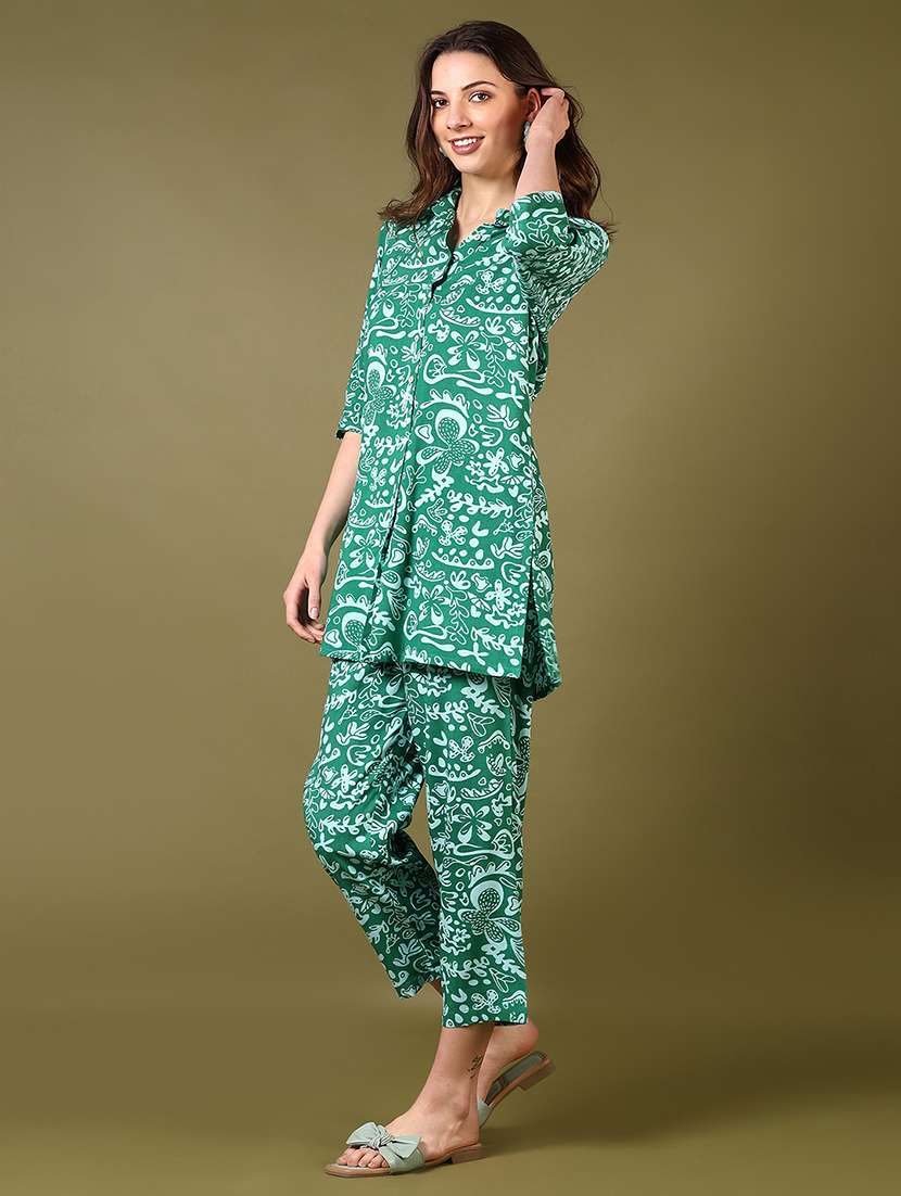 womens green co-ord set - 22162852 -  Standard Image - 2