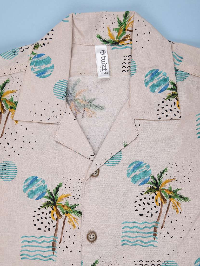 boys printed short sleeve casual shirt - 22162959 -  Standard Image - 2
