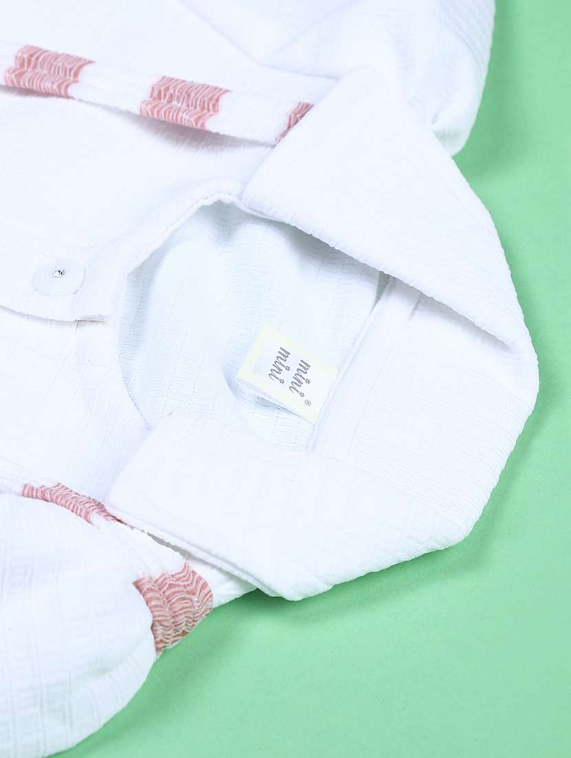 girls striped top and trouser co-ord set - 22162974 -  Standard Image - 2