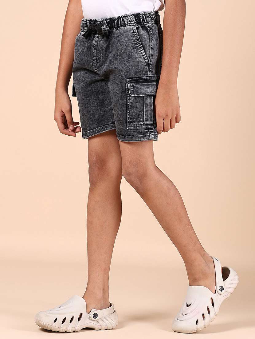 boys grey cotton shorts - 22163068 -  Standard Image - 2