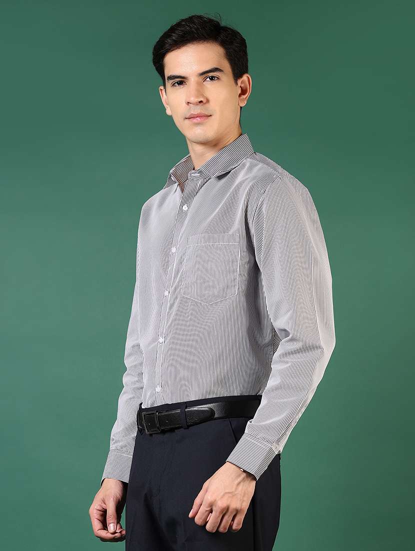 men striped long sleeve regualr fit formal shirt - 22163388 -  Standard Image - 2