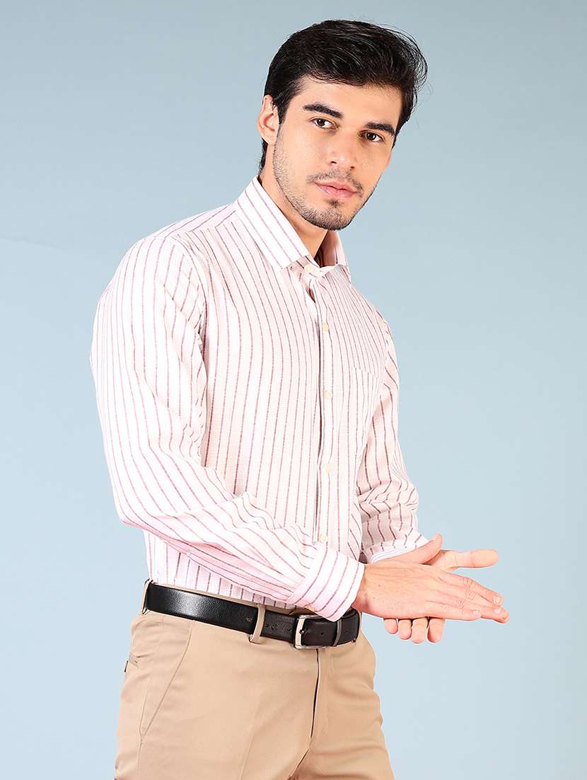 men striped long sleeve regualr fit formal shirt - 22163860 -  Standard Image - 2