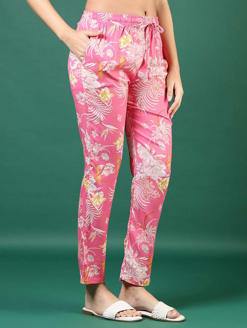 women printed mid rise pajama - 22163920 -  Standard Image - 2