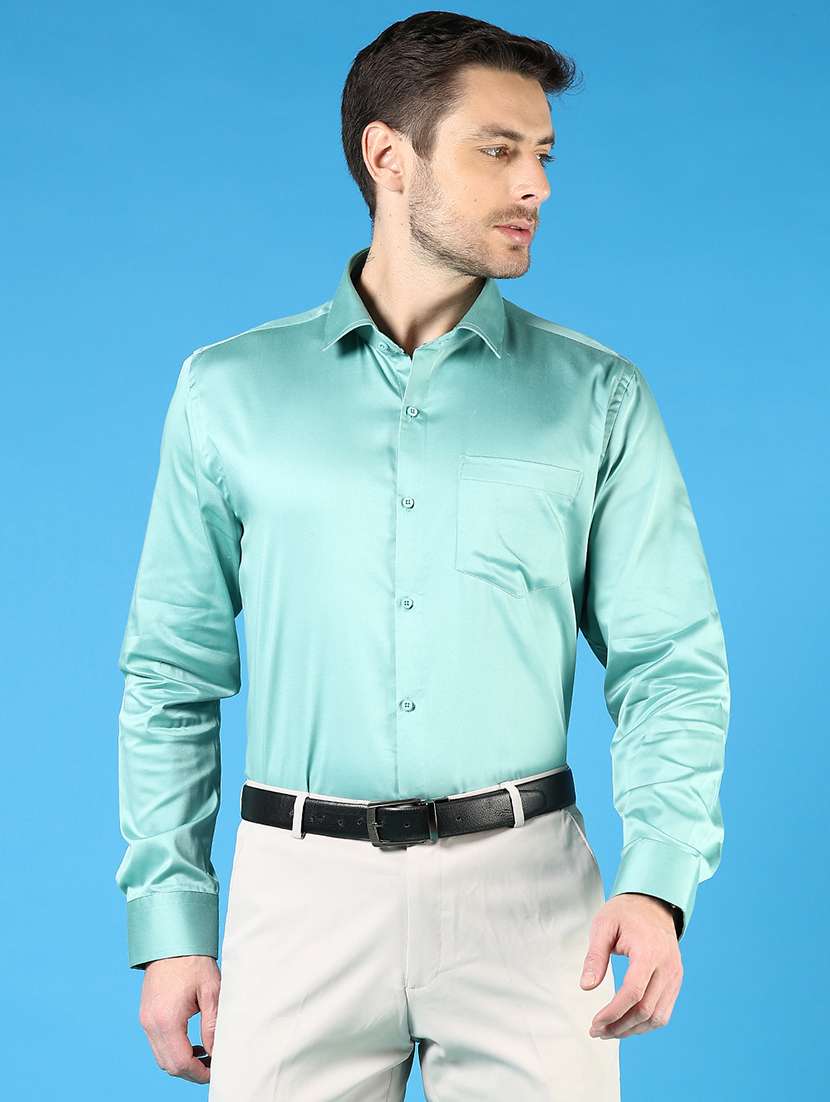 men solid long sleeve regualr fit formal shirt - 22164003 -  Standard Image - 2
