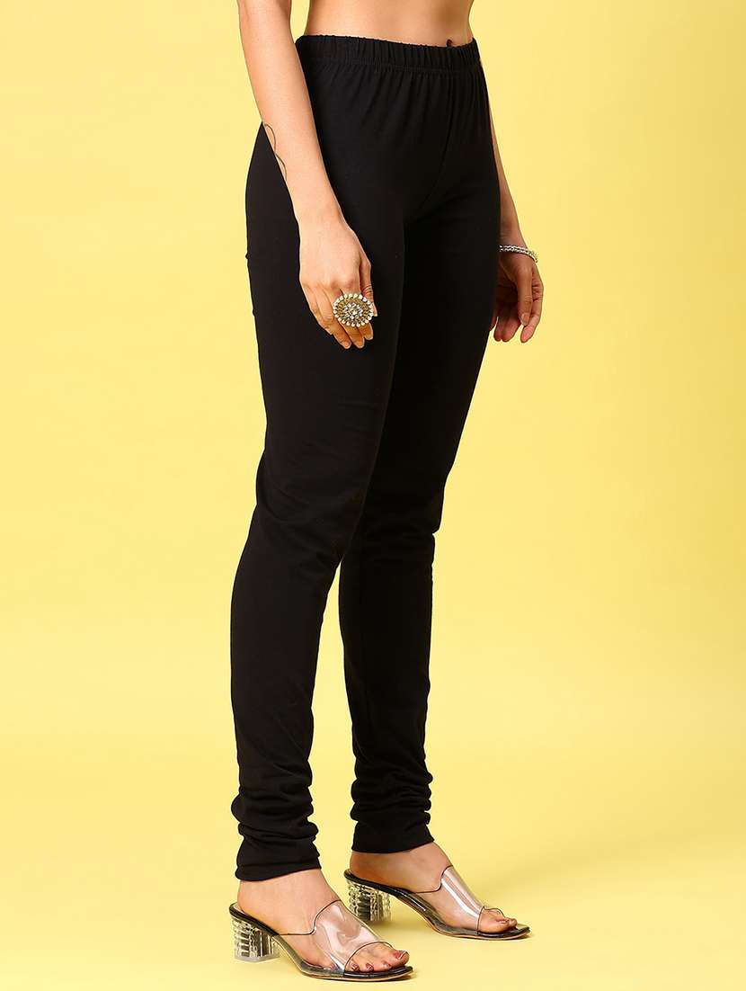 Women Solid Mid Rise Full Length Legging - 22164468 -  Standard Image - 2