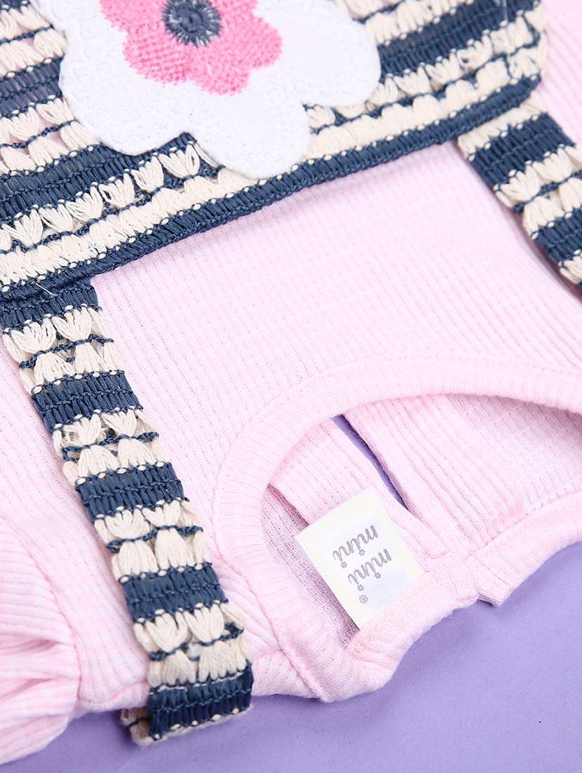 girls printed roundneck top and trouser co-ord set - 22164507 -  Standard Image - 2