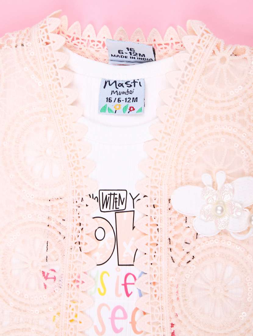 girls self designed shorts & top co-ord set - 22164735 -  Standard Image - 2