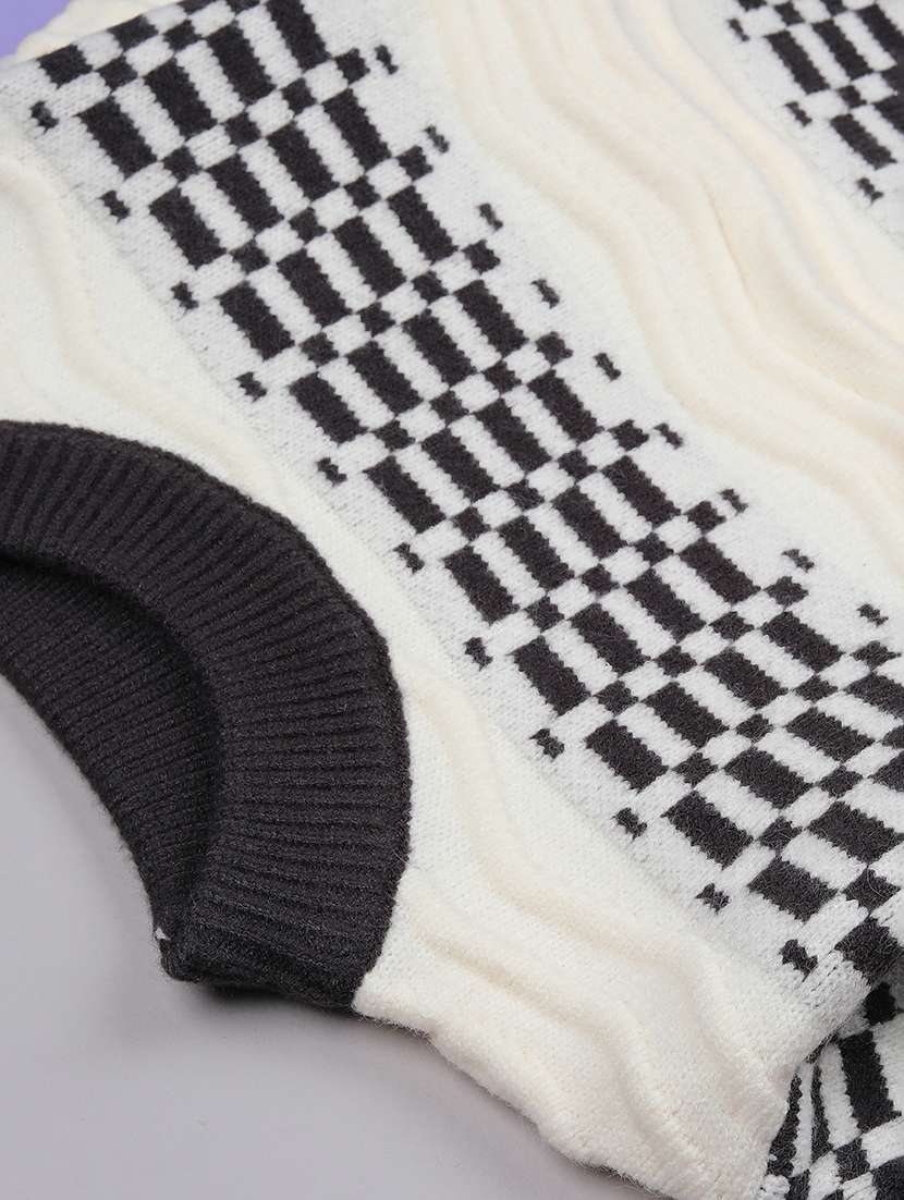 Boys Self Designed Long Sleeve Sweater - 22164950 -  Standard Image - 2