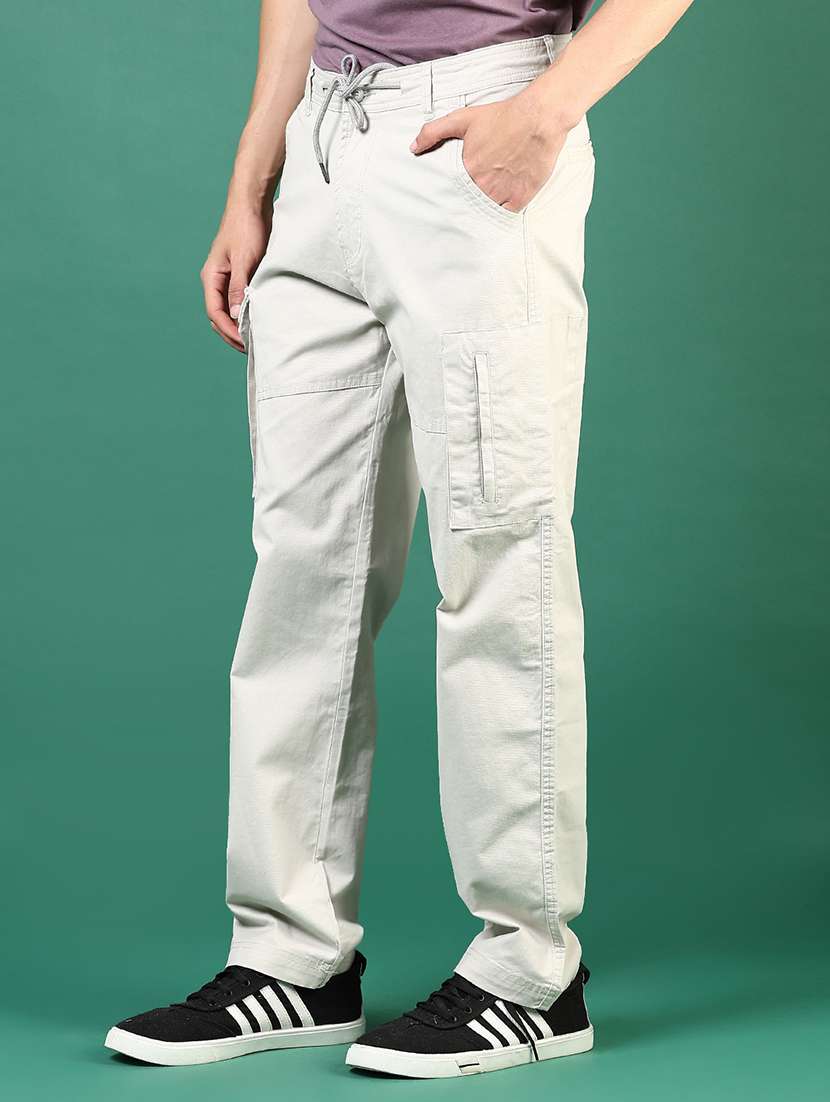 men solid mid rise cargo - 22165895 -  Standard Image - 2