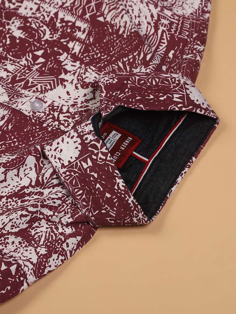 boys printed collared long sleeve shirt - 22166045 -  Standard Image - 2