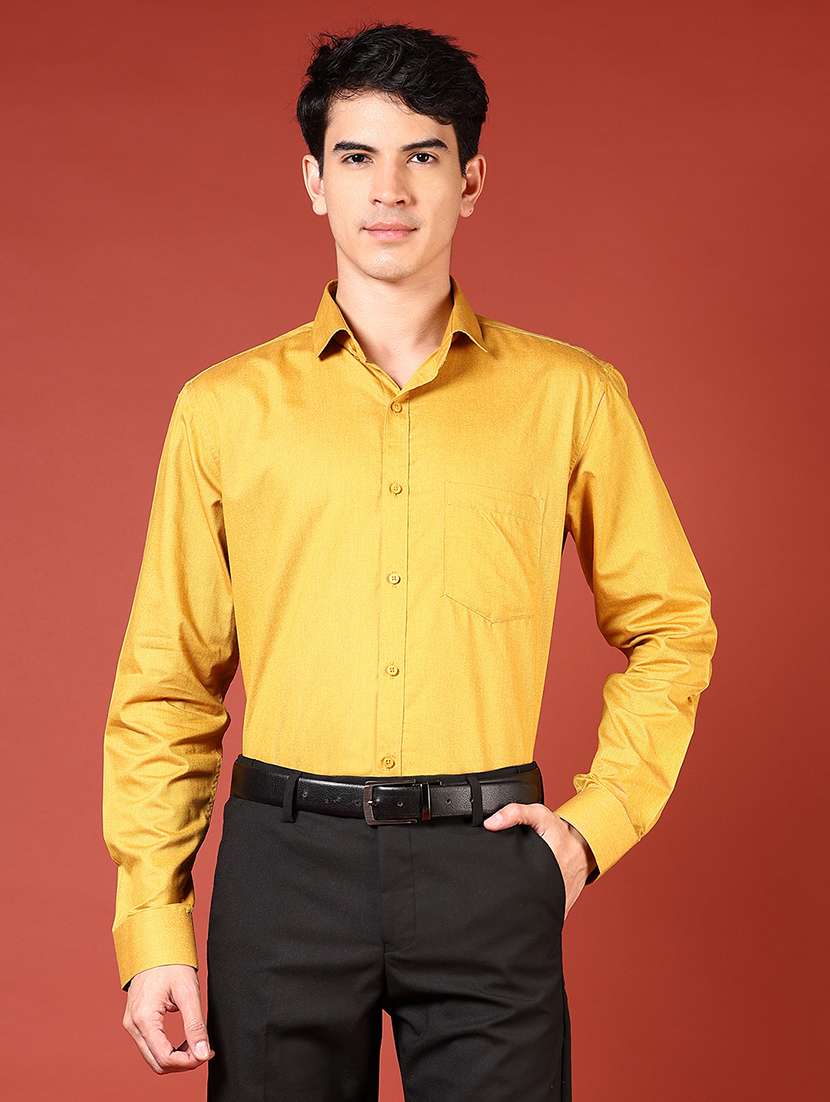 men solid long sleeve regualr fit formal shirt - 22166408 -  Standard Image - 2