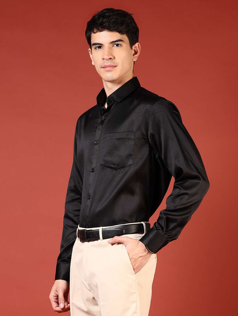 men solid long sleeve regualr fit formal shirt - 22166605 -  Standard Image - 2