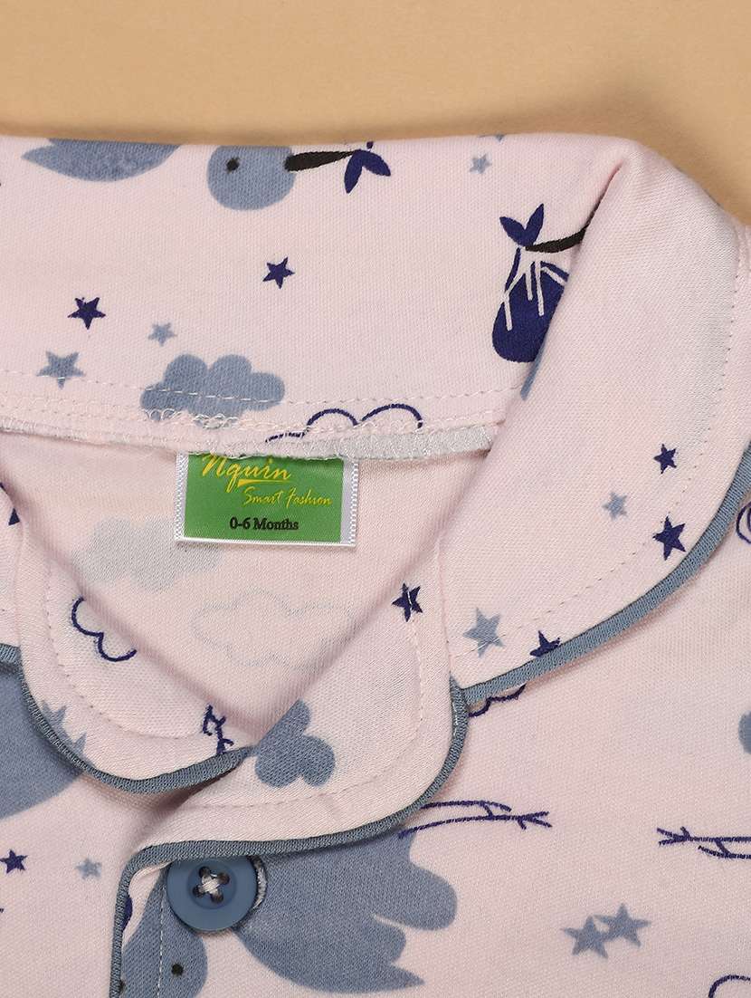 girls printed long sleeve nightwear pyjama set - 22166765 -  Standard Image - 2