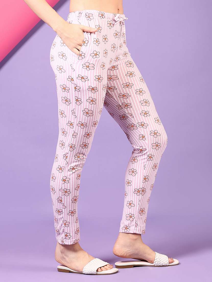 women printed mid rise pyjama - 22166935 -  Standard Image - 2